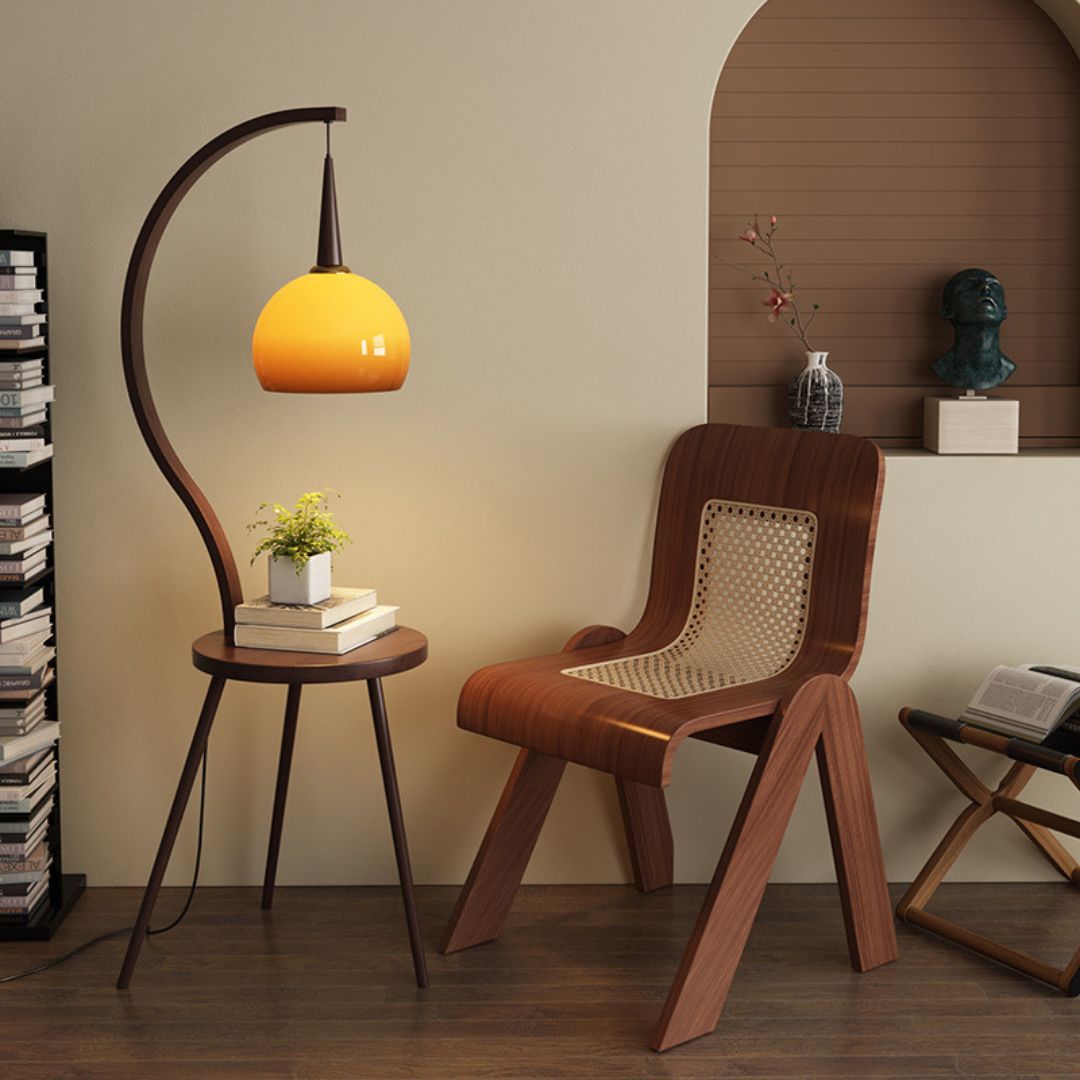 Đèn Sàn Hoàng Hôn Kết Hợp Bàn Trà, Bàn Phụ Có 3 Chế Độ Sáng Decor Đầu Giường, Đọc Sách Thư Giãn