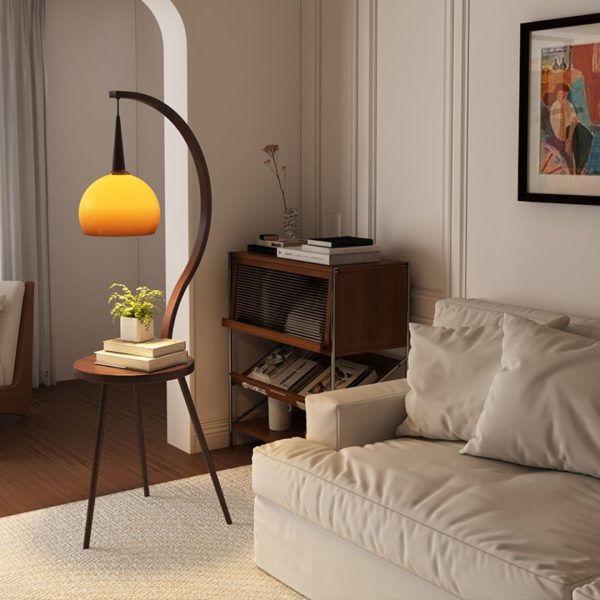 Đèn Sàn Hoàng Hôn Kết Hợp Bàn Trà, Bàn Phụ Có 3 Chế Độ Sáng Decor Đầu Giường, Đọc Sách Thư Giãn