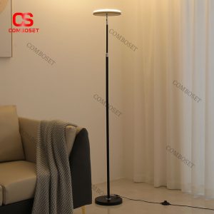 Đèn Sàn Sắt Xoay 360 Độ Phong Cách Tối Giản, 3 Chế Độ Sáng, Có Thể Điều Chỉnh Độ Dài Chiếu Sáng Phòng Khách