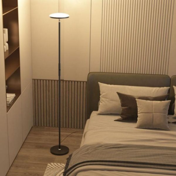 Đèn Sàn Sắt Xoay 360 Độ Phong Cách Tối Giản, 3 Chế Độ Sáng, Có Thể Điều Chỉnh Độ Dài Chiếu Sáng Phòng Khách