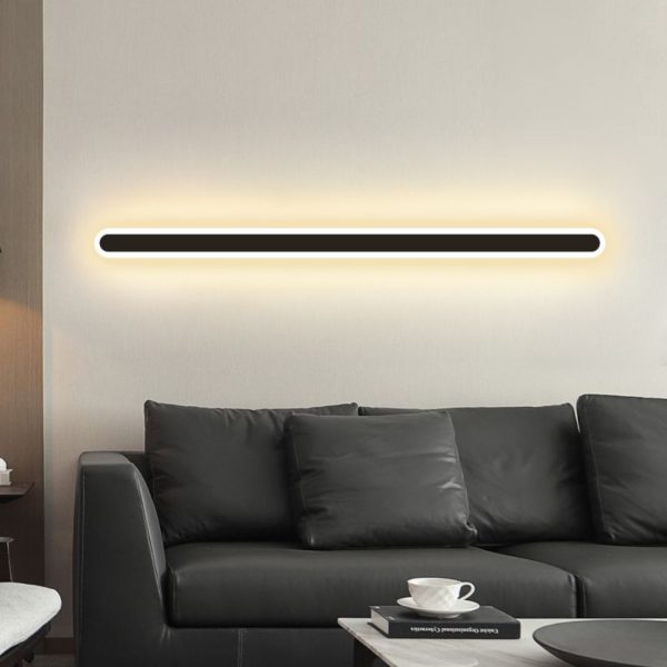 Đèn Tường LED Sắt Dài Tối Giản 3 Gam Màu Trung Tính 3 Chế Độ Sáng Decor Phòng Ngủ, Phòng Khách, Lối Cầu Thang