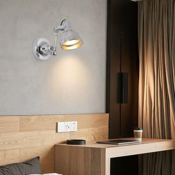 Đèn Tường Sắt Gập Gọn Retro Phong Cách Công Nghiệp Decor Bàn Làm Việc, Nội Thất Cổ Xưa
