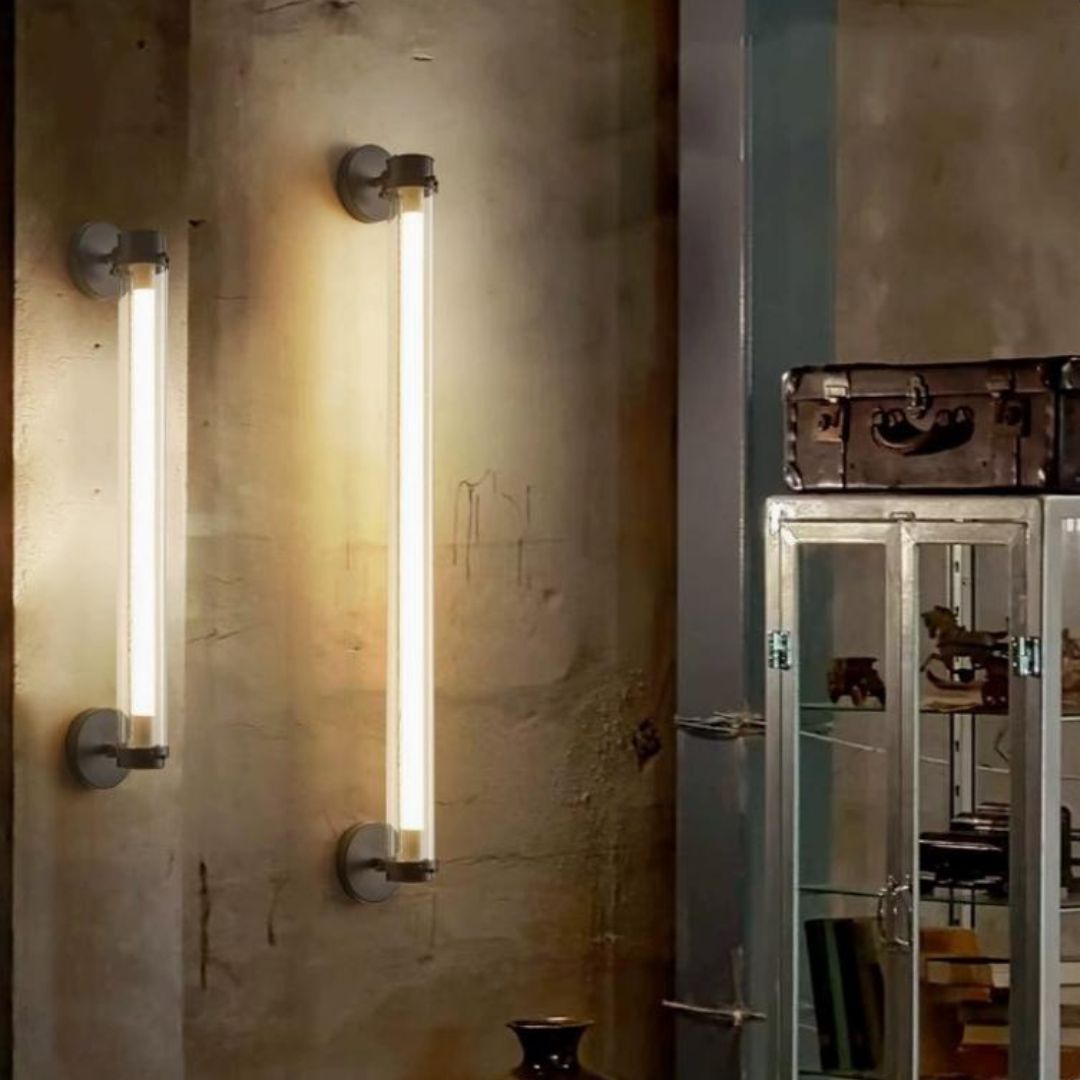 Đèn Tường Thanh Acrylic Trong Suốt Phong Cách Công Nghiệp Retro Quán Cafe, Nhà Hàng Cổ Điển