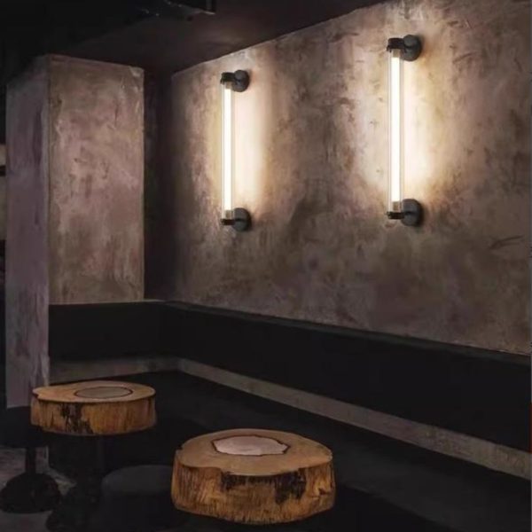 Đèn Tường Thanh Acrylic Trong Suốt Phong Cách Công Nghiệp Retro Quán Cafe, Nhà Hàng Cổ Điển