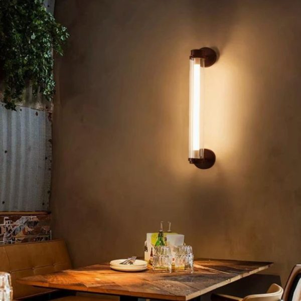 Đèn Tường Thanh Acrylic Trong Suốt Phong Cách Công Nghiệp Retro Quán Cafe, Nhà Hàng Cổ Điển