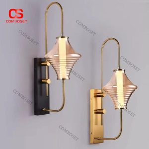 Đèn Tường Thuỷ Tinh Tối Giản Phong Cách Trung Quốc Trang Hoàng Phòng Khách Cổ Điển