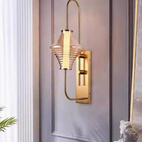 Đèn Tường Thuỷ Tinh Tối Giản Phong Cách Trung Quốc Trang Hoàng Phòng Khách Cổ Điển
