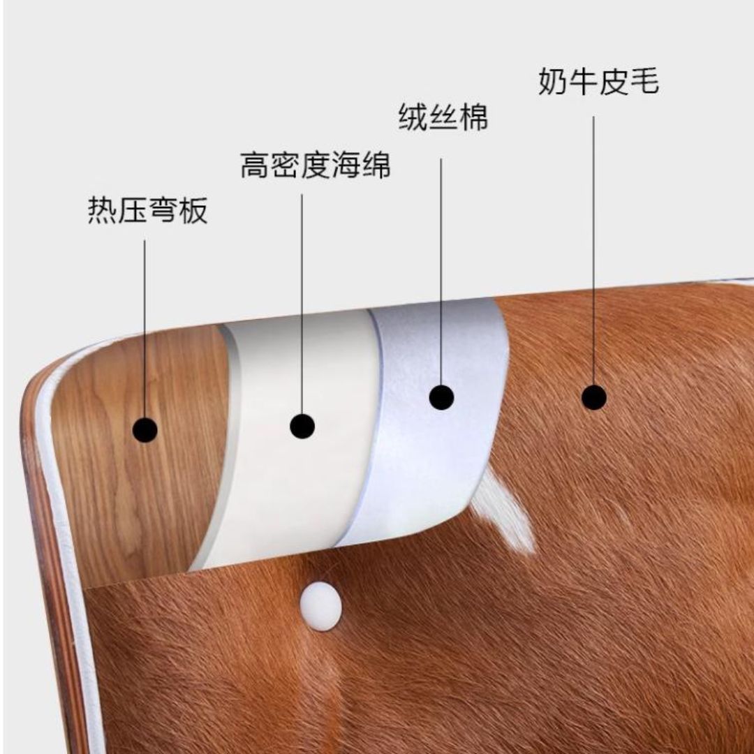Ghế Lười Da Bò Kèm Bàn Để Chân Xoay 360 Độ Sang Trọng Thiết Kế Ý Thư Giãn Nghỉ Ngơi, Đọc Sách