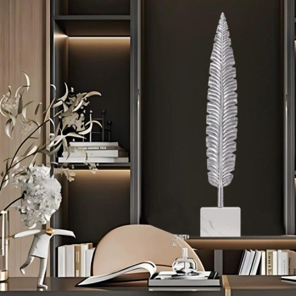 Tượng Trang Trí Hình Chiếc Lá Decor Phòng Khách, Quà Tặng Tân Gia Sang Trọng Ý nghĩa