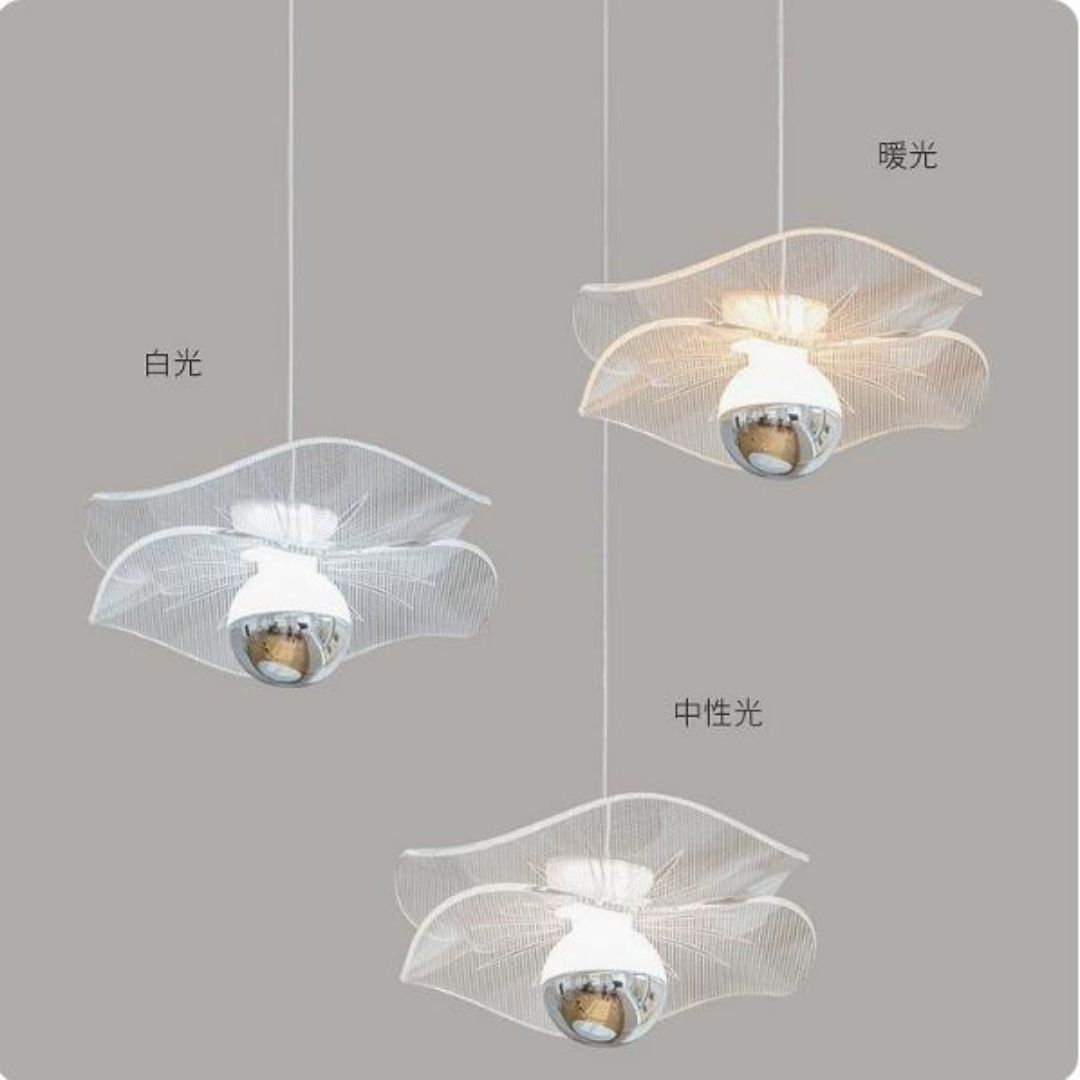 Đèn Chùm Bông Hoa 2 Cánh Acrylic Thanh Lịch Trang Trí Phòng Khách Phong Cách Bauhaus