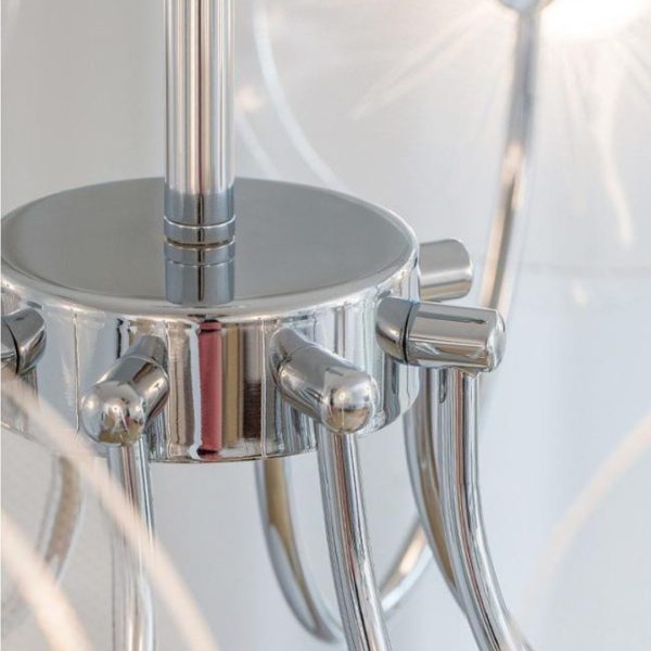 Đèn Chùm Bông Hoa 2 Cánh Acrylic Thanh Lịch Trang Trí Phòng Khách Phong Cách Bauhaus
