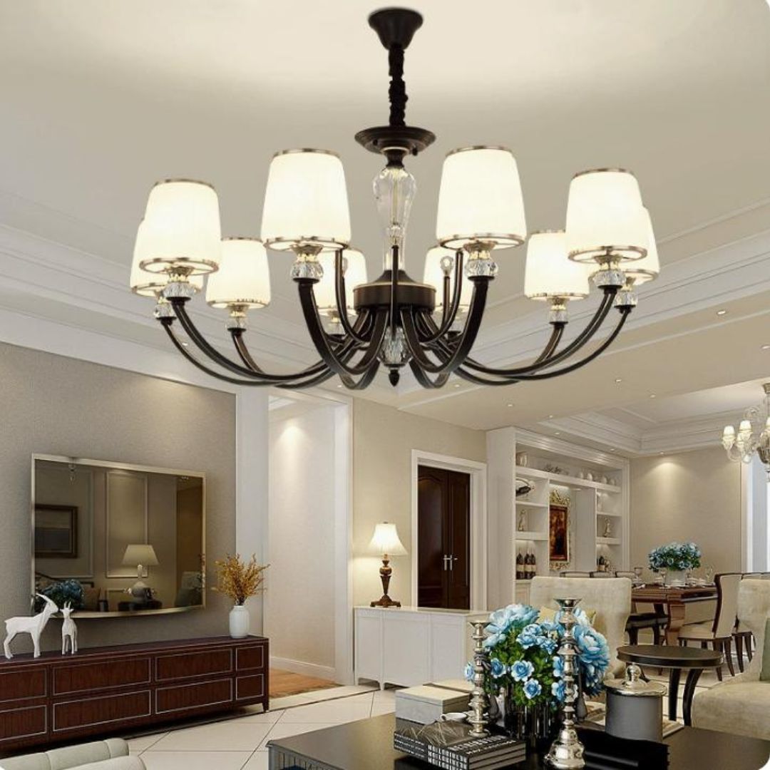 Đèn Ốp Trần Hay Đèn Chùm Cho Phòng Khách? Những Tiêu Chí Quan Trọng Khi Lựa Chọn