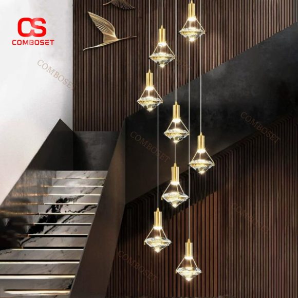 Chọn Đèn Thả Cầu Thang Phù Hợp Để Tăng Vẻ Sang Trọng Cho Ngôi Nhà