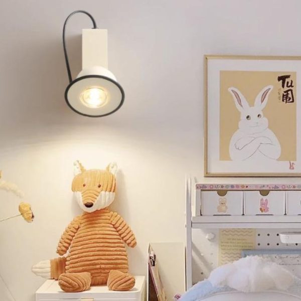 Đèn Tường Sắt Từ Tính Nhiều Màu Sắc Sinh Động Xoay 360 Độ Phong Cách Bauhaus Trang Trí Phòng Khách