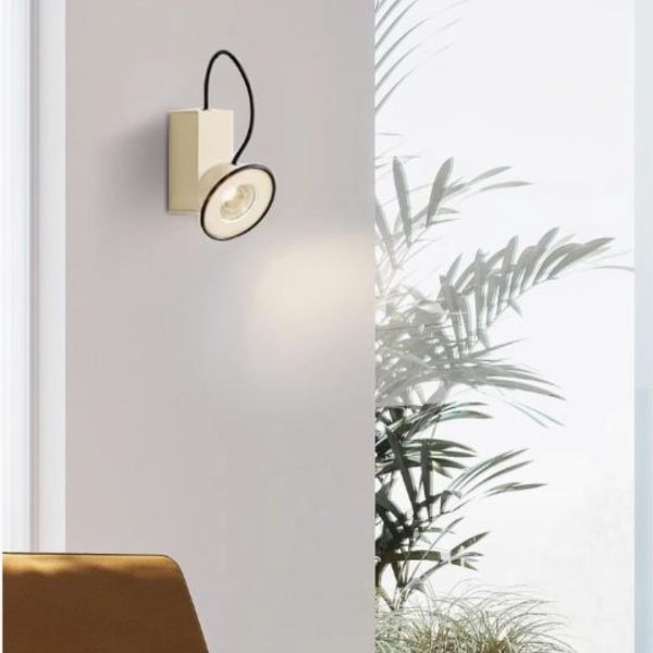 Đèn Tường Sắt Từ Tính Nhiều Màu Sắc Sinh Động Xoay 360 Độ Phong Cách Bauhaus Trang Trí Phòng Khách