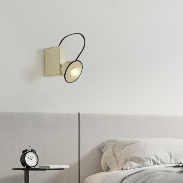 Đèn Tường Sắt Từ Tính Nhiều Màu Sắc Sinh Động Xoay 360 Độ Phong Cách Bauhaus Trang Trí Phòng Khách