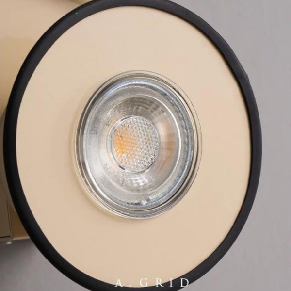 Đèn Tường Sắt Từ Tính Nhiều Màu Sắc Sinh Động Xoay 360 Độ Phong Cách Bauhaus Trang Trí Phòng Khách