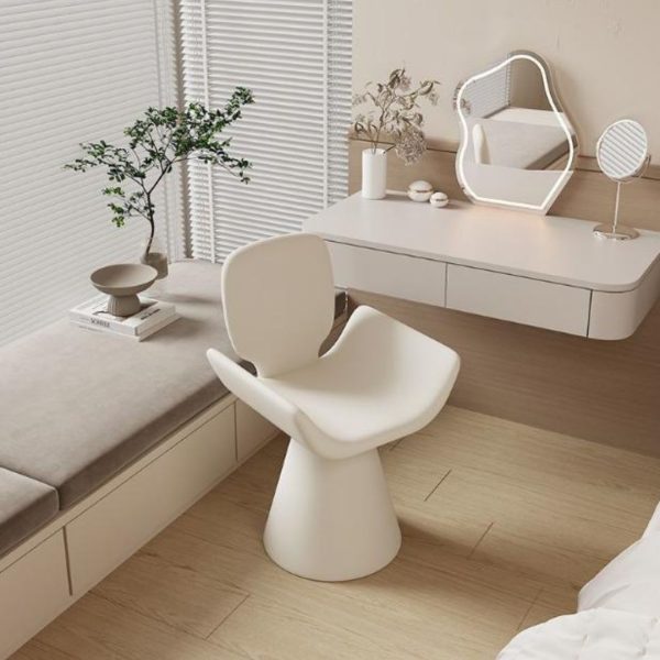 Ghế Trang Điểm Xoay 360 Độ Bọc Vải Nhung Có 4 Màu Đa Dạng Phù Hợp Với Mọi Không Gian