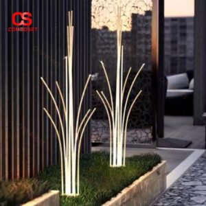 Đèn 11 Cây Sợi Quang Phát Sáng Năng Lượng Mặt Trời, Chống Thấm Nước Decor Không Gian Ngoài Trời Sự Kiện