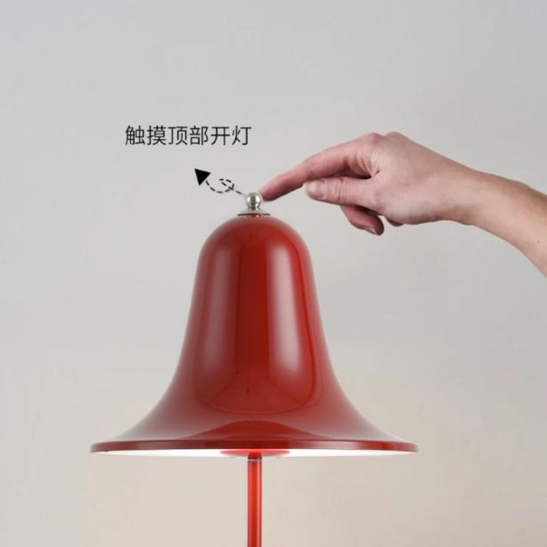 Đèn Bàn Hình Chuông Màu Sắc Nhỏ Xinh, Công Tắc Cảm Ứng, Cổng Sạc Type C, Trang Trí Bàn Học