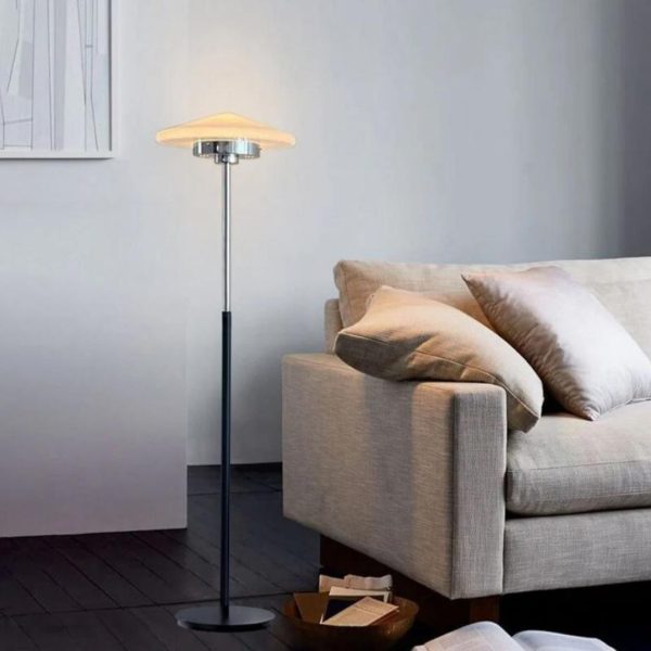 Đèn Bàn Thuỷ Tinh BauHaus Tối Giản Hình Chóp Nón Bảo Vệ Mắt 3 Chế Độ Sáng Phòng Ngủ, Bàn Làm Việc