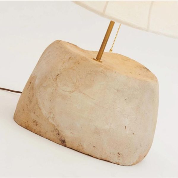 Đèn Bàn Vải Lụa Tối Giản Phong Cách Wabi Sabi Decor Phòng Thiền, Phòng Trà Thư Giãn