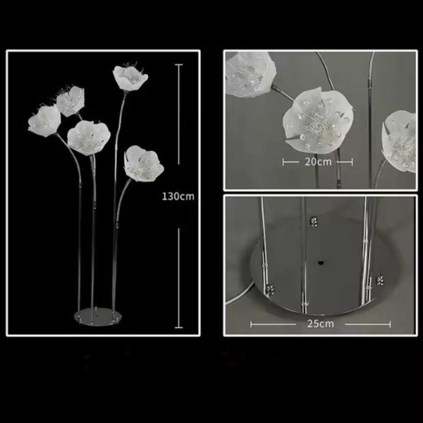 Đèn Cây Hoa Acrylic Phát Sáng, Đạo Cụ Decor Sự Kiện Tiệc Cưới Lối Đi Sân Khấu