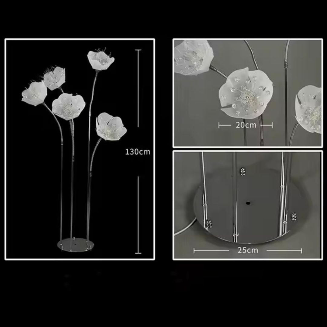 Đèn Cây Hoa Acrylic Phát Sáng, Đạo Cụ Decor Sự Kiện Tiệc Cưới Lối Đi Sân Khấu
