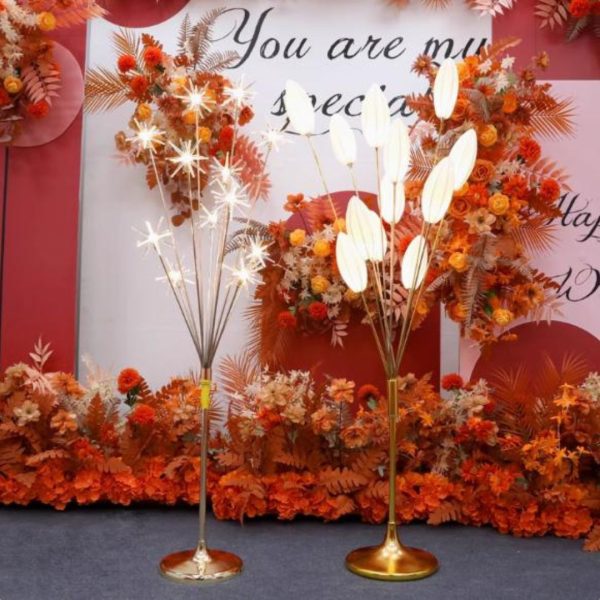 Đèn Cây Hoa Huệ Trắng Decor Lối Đi, Dẫn Đường Tiệc Cưới, Sảnh Cưới Trang Nhã