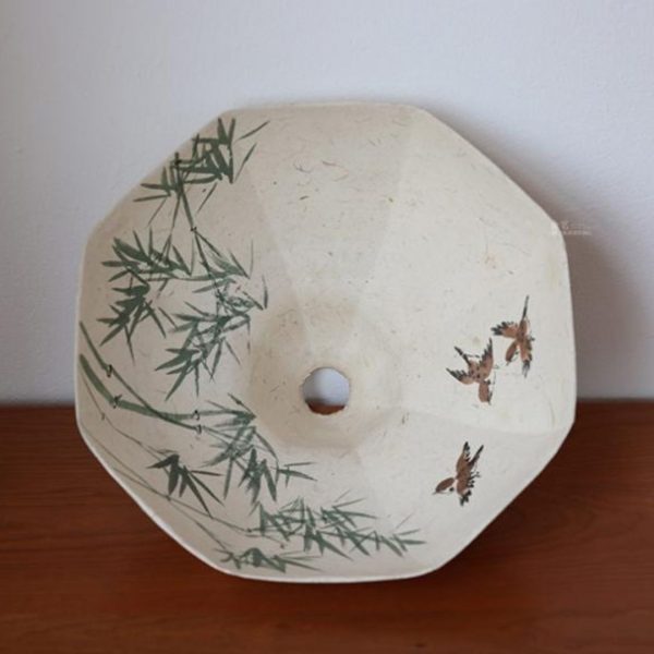 Đèn Chùm Giấy Gạo Thủ Công Phong Cách Wabi-Sabi Phòng Trà Trung Quốc, Phòng Thiền