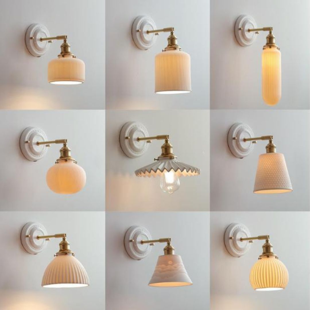 Đèn Chùm Gốm Sứ Đồng Thau Nhiều Hình Dáng Đa Dạng Decor Nhà Hàng, Phòng Bếp Hiện Đại