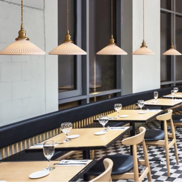 Đèn Chùm Gốm Sứ Đồng Thau Nhiều Hình Dáng Đa Dạng Decor Nhà Hàng, Phòng Bếp Hiện Đại