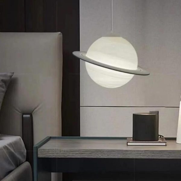 Đèn Chùm Hành Tinh Mặt Trăng Tròn 3D Decor Phòng Ngủ Cho Bé, Khu Vui Chơi Giải Trí