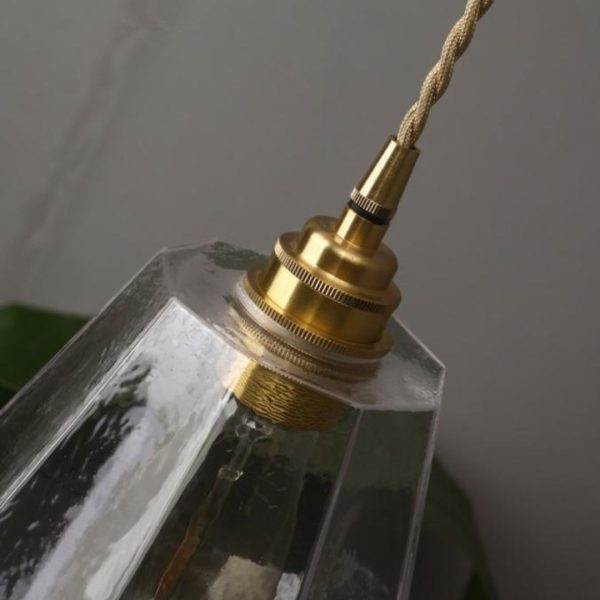 Đèn Chùm Thuỷ Tinh Hình Bát Giác Tối Giản Thanh Lịch Hành Lang, Phòng Ngủ Ấm Cúng