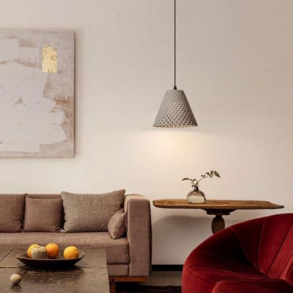 Đèn Chùm Xi Măng Rỗng Phong Cách Công Nghiệp Bắc Âu Decor Nhà Hàng, Quán Cafe