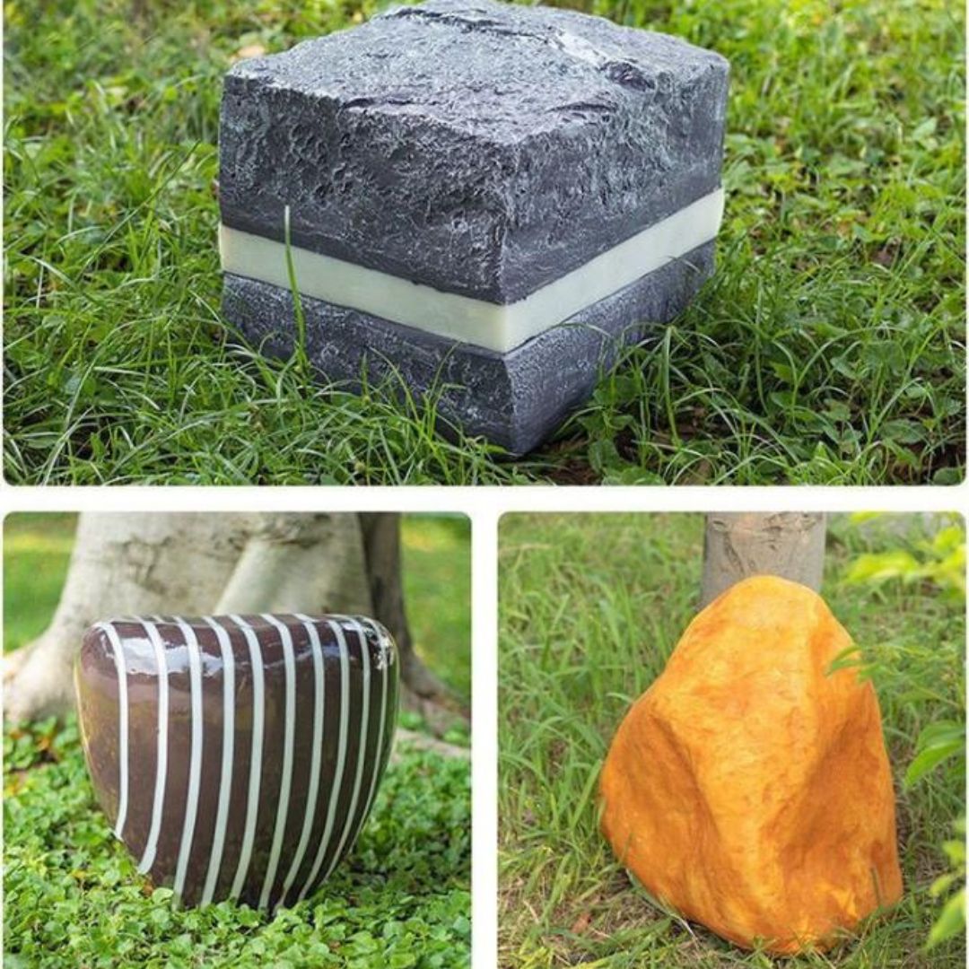 Đèn Đá Phát Sáng Điêu Khắc Sân Vườn Ngoài Trời Cảnh Quan Màu Sắc Sặc Sỡ Chống Nước