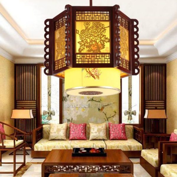 Đèn Lồng PVC Khung Gỗ Trung Quốc Mang Nét Đẹp Văn Hoá Á Đông Decor Nhà Hàng Khách Sạn Cổ Điển