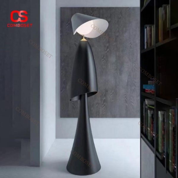 Đèn Sàn Cô Gái Đội Nón Thời Trang Nghệ Thuật Trừu Tượng Decor Phòng Khách, Quà Tặng Ý nghĩa