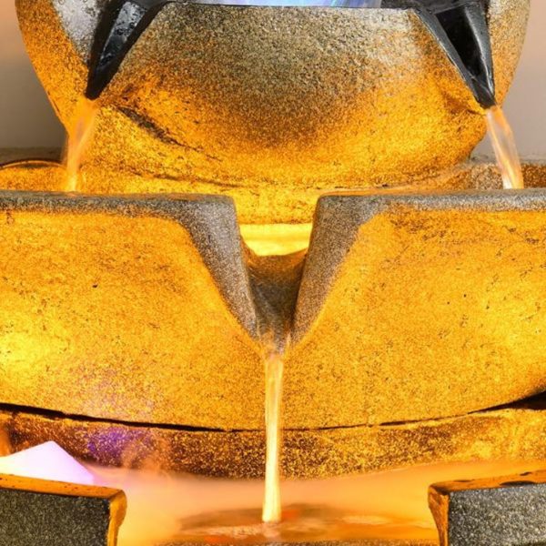 Đèn Sàn Đài Phun Nước Tuần Hoàn Phun Sương Tạo Độ Ẩm Trang Trí Phong Thuỷ, Quà Tặng Khai Trương, Tân Gia