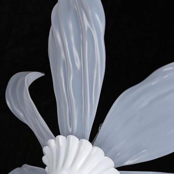 Đèn Sàn Hoa 6 Cánh Acrylic Decor Sân Khấu, Lối Đi Lễ Đường Tiệc Cưới Trang Nhã Có 3 Chế Độ Sáng