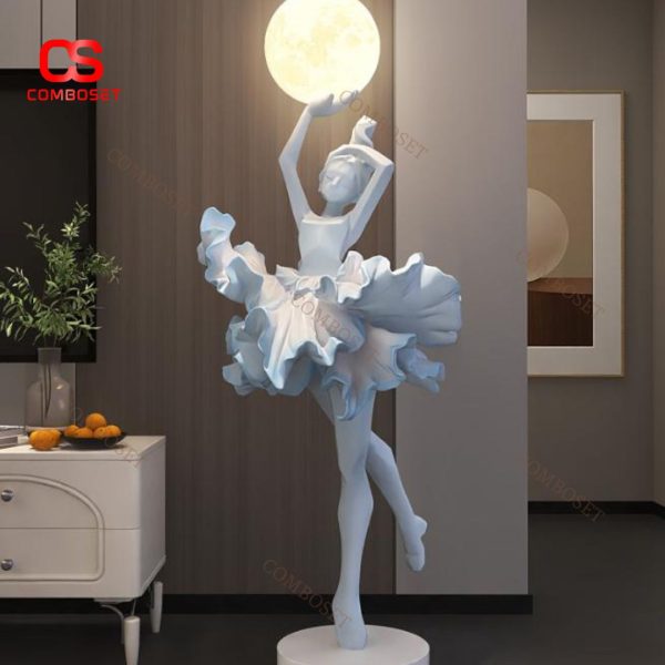 Đèn Sàn Nghệ Thuật Hiện Đại Cô Gái Múa Ba Lê Nhiều Màu Sắc Phù Hợp Với Nội Thất Nhà Ở, Cửa Hàng Thời Trang