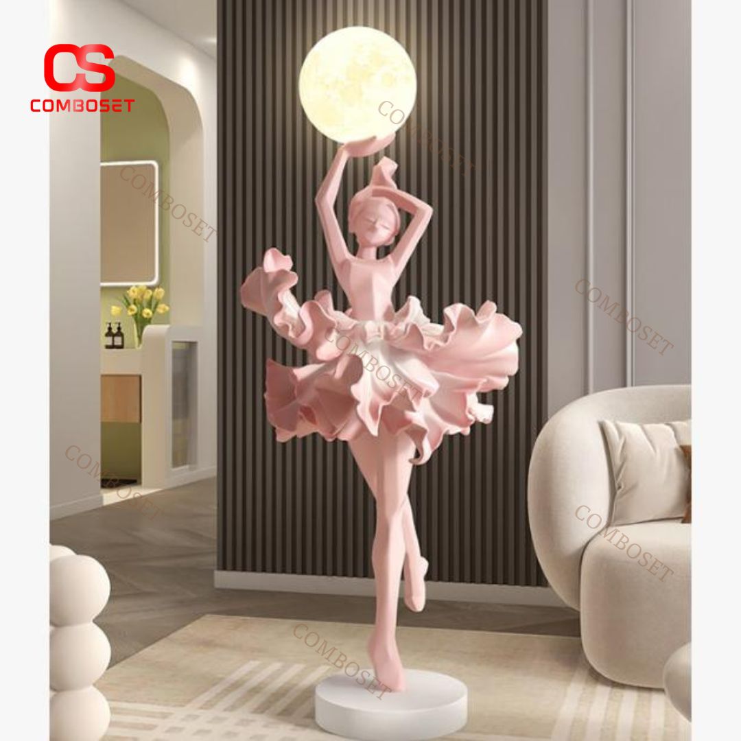 Đèn Sàn Nghệ Thuật Hiện Đại Cô Gái Múa Ba Lê Nhiều Màu Sắc Phù Hợp Với Nội Thất Nhà Ở, Cửa Hàng Thời Trang