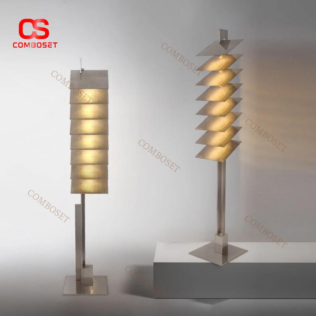 Đèn Sàn Thép Phong Cách Công Nghiệp Retro Cá Tính Trưng Bày Cửa Hàng Thời Trang, Quán Cafe