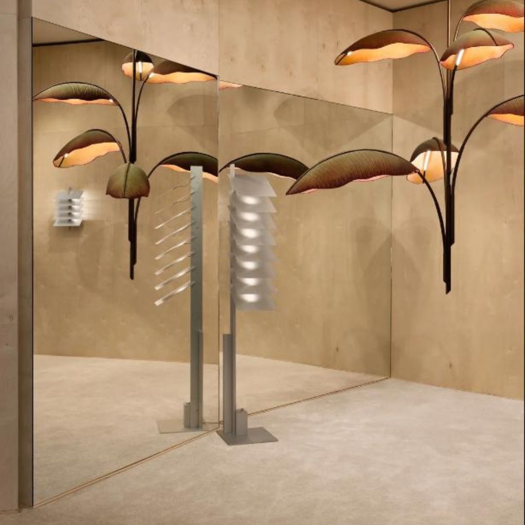 Đèn Sàn Thép Phong Cách Công Nghiệp Retro Cá Tính Trưng Bày Cửa Hàng Thời Trang, Quán Cafe