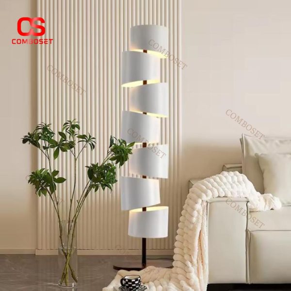 Đèn Sàn Tối Giản Thiết Kế Ý Decor Biệt Thự, Phòng Khách, Phòng Ngủ Tông Màu Trung Tính