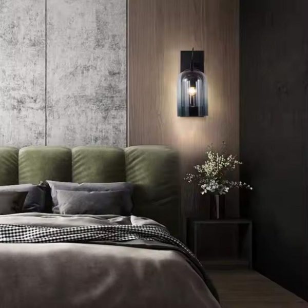 Đèn Tường Thuỷ Tinh 2 Lớp Tạo Ánh Sáng Chiều Sâu Decor Phòng Ngủ Lãng Mạn, Lối Đi Hành Lang