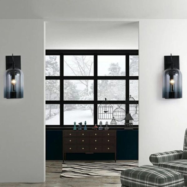 Đèn Tường Thuỷ Tinh 2 Lớp Tạo Ánh Sáng Chiều Sâu Decor Phòng Ngủ Lãng Mạn, Lối Đi Hành Lang