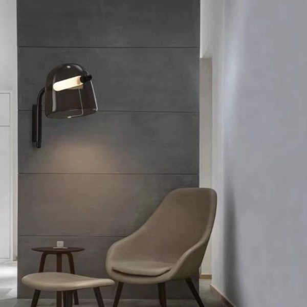 Đèn Tường Thuỷ Tinh Sẫm Màu Hiện Đại Sang Trọng Decor Đầu Giường Ngủ, Bàn Làm Việc