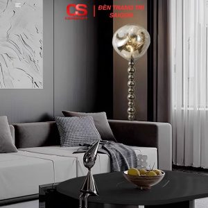 Đèn Sàn Chao Tròn Acrylic Phong Cách Bauhaus Decor Ghế Sofa Nội Thất Hiện Đại