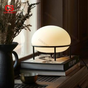 Đèn Bàn Quả Trứng Thuỷ Tinh Tối Giản Decor Phòng Trà, Phòng Ngủ, Làm Quà Tặng Ý Nghĩa